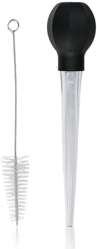 2 Pcs Turkey Baster Large, Baster for Cooking, Meat Injector with Cleaning Brush, Long Turkey Baster for Marinating and Oiling, Heat-Resistant Kitchen Tool for Turkey Beef Pork Fish BBQ Roasting