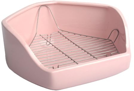 Katzentoilette für Käfig, Katzentoilette, Kleintier-Toilette, abnehmbarer Draht, Haustierpfanne, Kleintier-Töpfchentrainer, Toilette für Kaninchen, Huhn