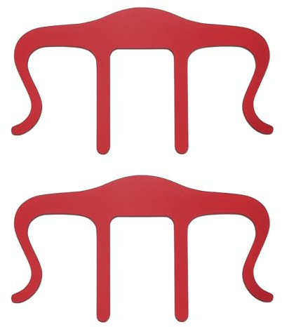 sourcing map Lot de 2 pinces en métal pour livre de musique, support de partition en forme de M pour piano et livre de musique pour jouer en plein air, livre, piano, clavier, guitare, rouge