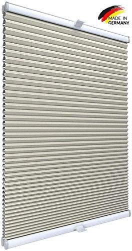 Gardinen21 Thermo Klemmfix Wabenplissee ohne Bohren | Waben Plissee im Wunschmaß | Maßgefertigt für Türen & Fenster | Sonnenschutz, Sichtschutz, Schallschutz, 100% Verdunkelung