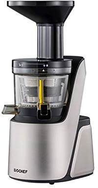 BioChef Quantum - Spremiagrumi a freddo, a masticazione lenta, per frutta e verdura, spremiagrumi a freddo, 37 giri/min per Max Nutrients (argento)