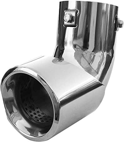 Auspuffblende Endrohr Endstuck Auspuff Blende Schalldampf Sportauspuff Universell Schalldampf Sport Tuning Optik Edelstahl Rund von 38mm bis 53mm