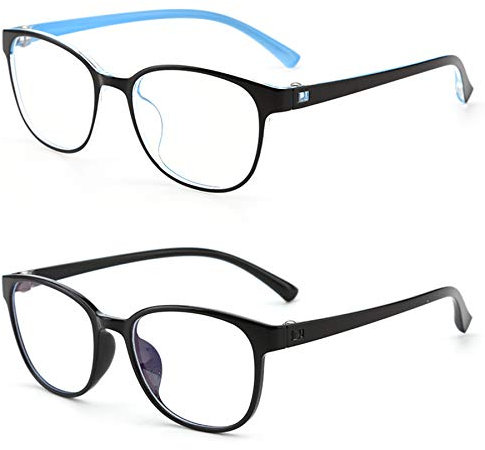 Aroncent Kinder Blaulichtbrille Anti Kinderbrille - 2PCS Blaulicht Brille Blaulichtfilter Gläser Brillengestell Jungen Mädchen 8-18 Jahre