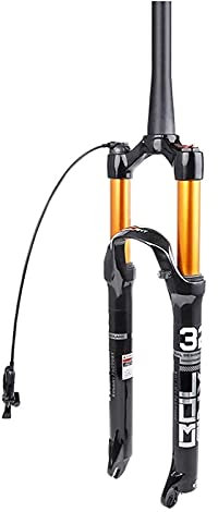 TYXTYX Mountainbike-Federgabel MTB 26 27,5 29 Zoll, 1-1/8 Scheibenbremse MTB Luftgabel Federweg 120 mm