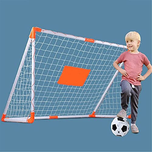 ZHEYANG Fußball Tor Fussball Tor Torwand Home Indoor Einfach Tragbar Abnehmbares Fußballtor Training Kinder Kindergarten Sport Türrahmen Model:G080011(Color:White;Size:125x70x70cm)