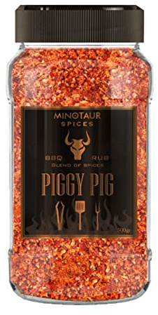 Minotaur Spices | Piggy Pig kryddblandning för griskött | 500 g | BBQ-gnugg, kryddor för grillning, grillmarinad för grill