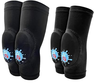 G-Form Lil' G Toddler Knee & Elbow Guard Set - Protective Cycling Elbow & Knee Guards with Pads for Toddlers - Bike Accessories & Sports Gear for Kids - Black, S/M
