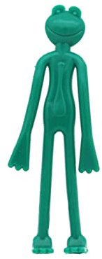 INOOMP 5 Stück Gartentier Kabelbinder Frosch Aus Formbarem Kunststoff Grün Pflanzensicherung Pflanzenstützband Gartendeko Und Kabelorganizer