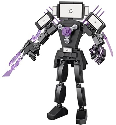 Gensly 365Pcs Ski-bi-di Building Block Toys, Toilet Game Cameraman Titan TV Man Clockman Figures, for Boys Girls, Gifts Collectible Decorations