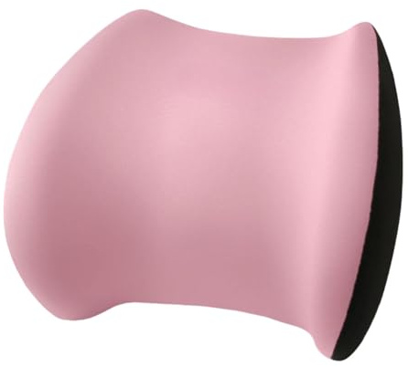Orthopedic Back Support Pillow Car Back Support Pillow Ergonomic Memory Foam Lumbar Support Pillow for Driving Seat Office Chair, Pink