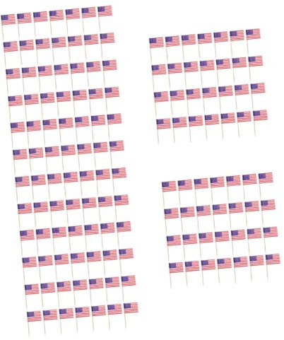 Garneck 1000piezas Banderines Decorativos De Bandera País De Adornos para Toppers De Fiesta para Cumpleaños y Celebraciones Creativos y Resistentes