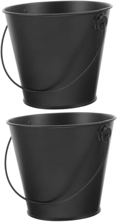 Happyyami 2pcs Efficient Oil Collection Barbecue Bucket Capacity Lid for Grill Outdoor Cooking Drip Pan Storage