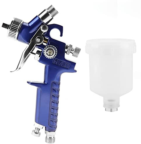 Pistola Pulverizadora por Gravedad, H-2000A Profesional, Boquilla de 0,8/1,0 Mm, Mini Pistola Pulverizadora Neumática de 125 Ml para Reparación de Pintura de Automóviles, con