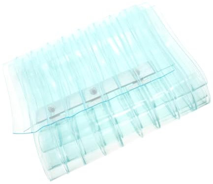 Alipis Wasserstopperstreifen Winkelleiste Kunststoff PVC Türvorhang Set Transparente PVC Streifenvorhang Trennwand Für Gewerbliche Kühlräume Breit Gestreift Winddicht Und Staubdicht