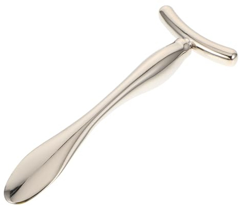 FRCOLOR Augencreme Massagegerät Silberner Gesichtsmassage Stab aus Zinklegierung 4 Stück Hautpflegestab zum Auftragen und Mischen von Pflegeprodukten für Mädchen