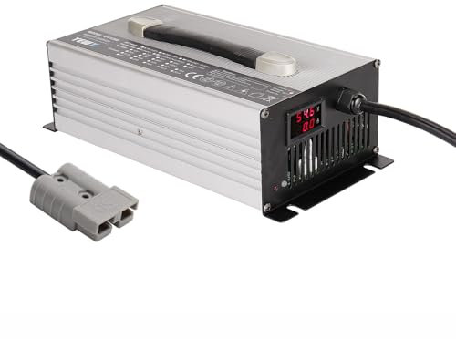 Lzyjck Chargeurs de Batteries au Plomb 12 V/24 V/36 V/48 V/60 V/72 V avec connecteur Anderson pour Chariot élévateur électrique, transpalette, autolaveuse,36v 25a,350A