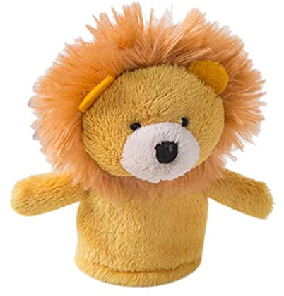 JWQFBC Fingerpuppen Set mit Cartoon Tiern, Fingerpuppen, Lernspielzeug, Kindergeschenk, Orange Löwe