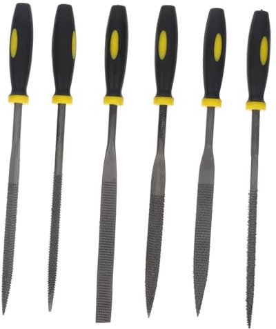 Alipis 6piezas Limas Para Herramientas Portátiles De Carpintería Limas Pequeñas Para Madera Para Trabajos De Detalle y Acabado De Madera