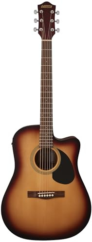 Gretsch Prelude™ D100CE Dreadnought Electro- Acoustic, Sunburst. Ideal Guitar for Beginners