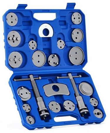 Kit Di 24 Utensili Universali For Pinze Freno A Disco, Pistone E Pastiglie Freno, Con Ganci, Kit Di Utensili For Compressore, Set Di Avvolgimento For Impieghi Gravosi,Garantisce Stabilità