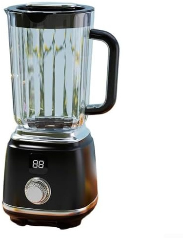 Presse-agrumes électrique à froid domestique, avec moteur de 180 W mastication lente, large goulotte d'alimentation, pour jus de légumes, fruits (noir)