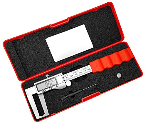 Micromètre électronique numérique à vernier outil de mesure en métal grand écran LCD ± 0,002/0,05 mm précision disque de frein rotor
