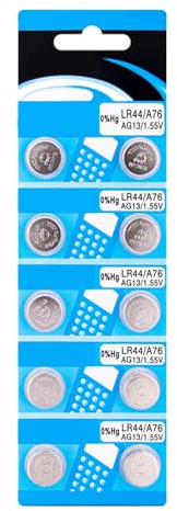WNXGNHO Batterie alcaline a bottone LR44 AG13 da ,5 V, ad alta capacità, 10/20 pezzi, per piccoli dispositivi elettronici e medici