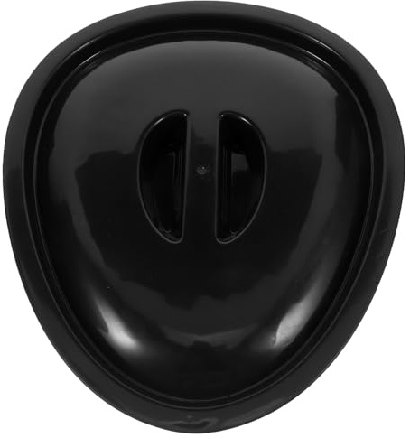 GLEAVI Pot de Chambre Noir avec Couvercle Sécurisé en Plastique Seau Urinoir Portable pour Soins aux Personnes Âgées Facile à Nettoyer Adapté Voyages et Usage