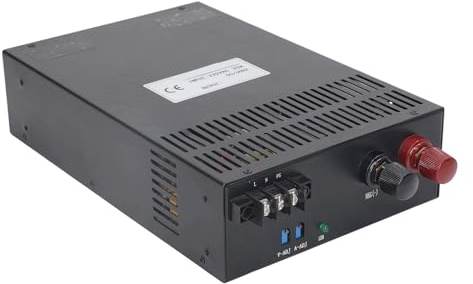 Haofy Fuente de Alimentación CC Variable Alta Durabilidad para Control, Equipos de Automatización Industrial Entrada 3000W 220V Acero Inoxidable (48V)