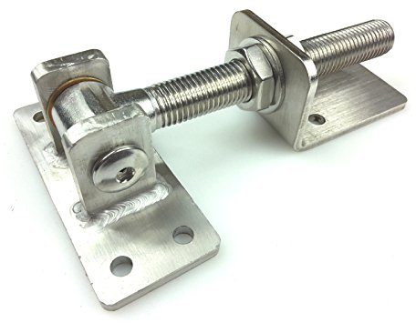 Torscharnier M20 lang EDELSTAHL Torband Ladenband Verstellbar Torangel Scharnier 80x50x60 für schwere Tore und Stahltüren