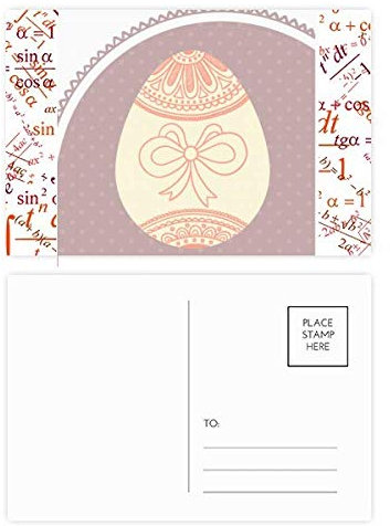 Ostern Day Religion niedliches bunte Ei-Formel-Postkarten-Set, Danksagungskarte, Versandseite 20 Stück