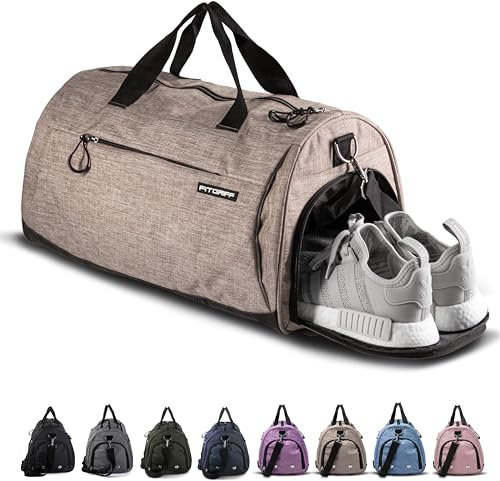 Fitgriff® Sporttasche & Reisetasche für Damen und Herren - mit Schuhfach & Nassfach - Tasche für Sport, Fitness & Reisen - Trainingstasche, Gym Bag