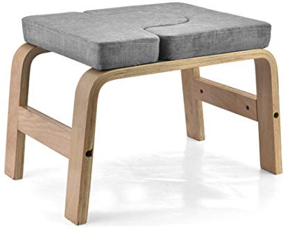 KUANDARYJ Kopfstand-Hocker, Yoga hilft Trainingsstuhl Multifunktionale Sportübungsbank Fitnessgeräte für den perfekten Körper, Gray