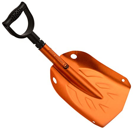 Crescent Moon 【Kompakte zusammenklappbare Schaufel】 Leichte tragbare Schaufel für Camping, Notfälle, Autos, Backcountry Abenteuer, ATV & Schneemobile – wesentliche kleine Notfall-Lawinenschaufel