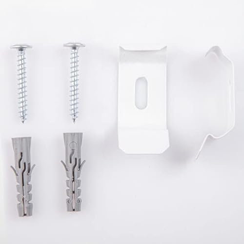 Mardom Klemmträger für die Wandmontage von Rollo (2 STK) - aus Stahl - Verwendet für Doppelrollo und Verdunklungsrollo - Inklusive mit Montage Zubehör