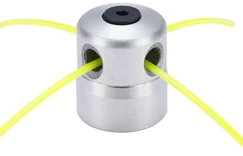 Inovey Cabezal Universal De Aluminio Con Cuatro Filamentos Para Desbrozadoras Recortadoras De Hierba -plata -1 juego