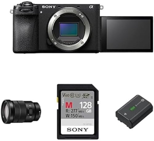 Sony Alpha 6700 | APS-C Mirrorless Camera + Video Creator kit including E PZ 18-105mm F4 G OSS Lens, Memory Card and Rechargable Battery Pack