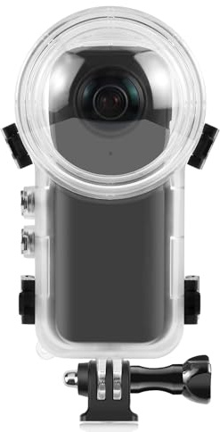 VOLOHAS Wasserdichtes Gehäuse für insta360 X4 Action-Kamera wasserdichte Hülle Tauchgehäuse 50m(164 ft) Unterwassergehäuse Schutzhülle mit Schnellmontage Klammer für insta360 X4 Panorama-Kamera