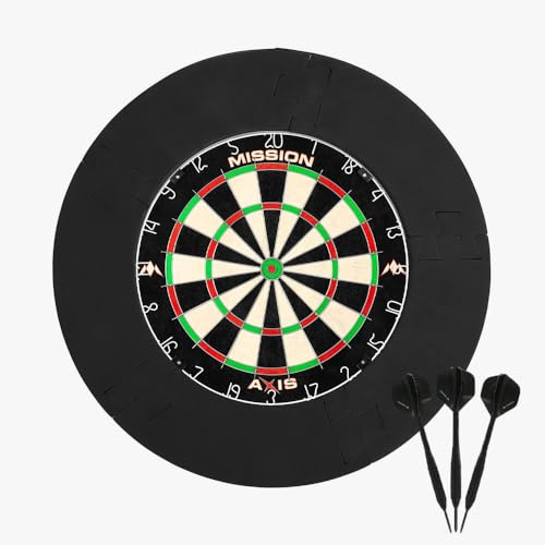 KUWUNG Dart Board Surround Ring, Dartboard Surround, Portable Board Wall Protector, Dartboard Surround Wall Protector, Dart Board Wall Ring Splicing for Dart Lovers