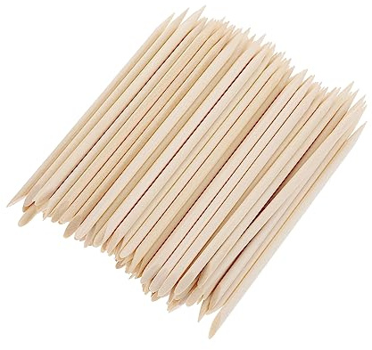 WOONEKY 300piezas Palitos De Madera Multifuncionales Para Limpiar Uñas Palillo De Cutícula Para Manicura y Decoración De Uñas Herramientas De Para Mujeres