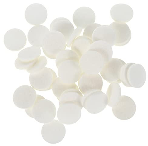 HOLIDYOYO 100stücke Aromapads Aus Baumwolle Für Ätherische Öle Austauschbare Diffusorpads Für Aromatherapie Nachfüllpads Für Halskettenmedaillons Haushaltsdiffusorpads