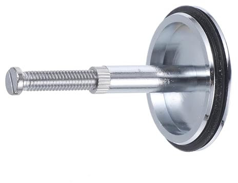 Xiciki 43mm Badewannenstöpsel - Abflussstopfen Badewanne, Messing Stöpsel Badewanne Silber Abflussstopfen Badewanne Ablassstopfen für Badezimmer- und Küchenspülen（ (Höhenbereich 47-67mm）