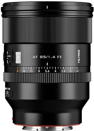 VILTROX AF 85mm F1.4 Pro FE Objektiv für Sony E-Mount, Vollformat Autofokus Porträt Festbrennweite für A7 III IV, A7C, A7R III II, A7S III, FX3, FX30, ZV-E10, A6400, A6600, A1, A9