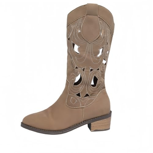 FQLGJMY Mujeres hueco fuera alta/mediana ternera malla cremallera botas cerrado pie plataforma verano otoño botas sandalias disfraz renacimiento mediano tacón zapatos de vestido