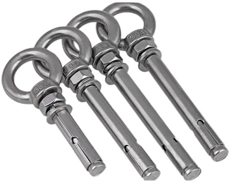 Ankerbolzen, Ösenbolzen M6 Betonhülsenanker mit Hebeösen und Spreizbolzen aus Edelstahl 304(M6X100mm-10pcs)