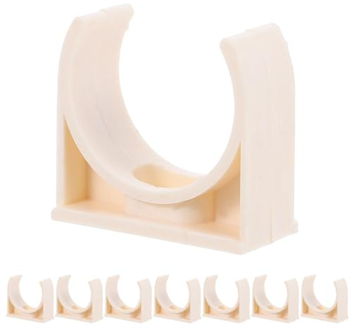 Collier de Serrage en U Pvc 25mm, Lot de 40 Pièces, Beige | Tubes Pvc et Conduits Électriques, Résistance à Corrosion, Maintien Sûr et Fiable, Usage Rénovation ou Production