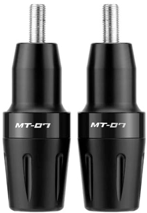 Motorrad-Absturzsicherung Für MT07 MT-07 2014–2023 FZ07 Tracer 700/GT 7, Sturzpads, Verkleidungsschutz, Crash Pads Rahmen Schieberegler Frame Sliders(Schwarz)