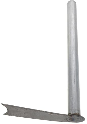 VINTORKY azada de jardín Herramienta x Pala de jardín azada Manual de Metal para Tierra para desmalezar Duradera pequeña Silver