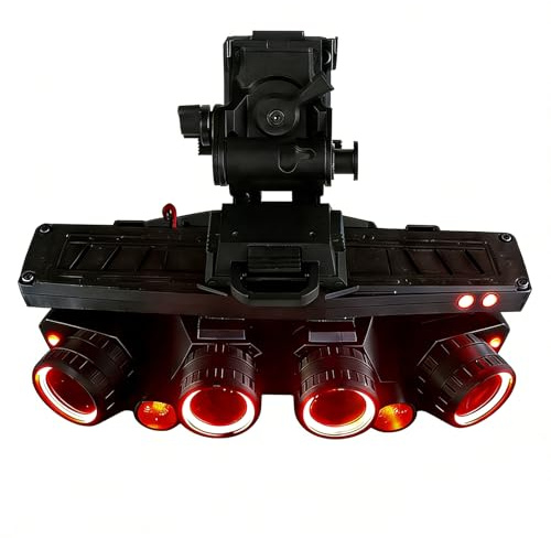 Gafas de Visión Nocturna Tácticas de Airsoft Sin Función Gafas de Visión Nocturna GPNVG 18 Binoculares de Imitación, Modelo NVG con Casco L4G24 Conjunto de Montura Negra