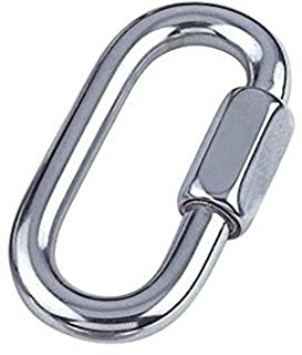 Merriway BH04988 Quick Link Chain Repair Schäkel, M8 (5/16 Zoll) – A2 316 Marine Grade Stainless Steel